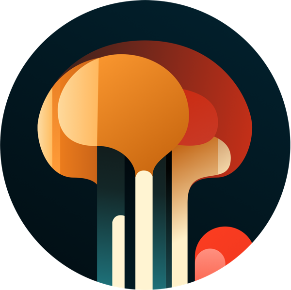 Logo 2 Massruumi märk tumedal ringil, ilma nimeta