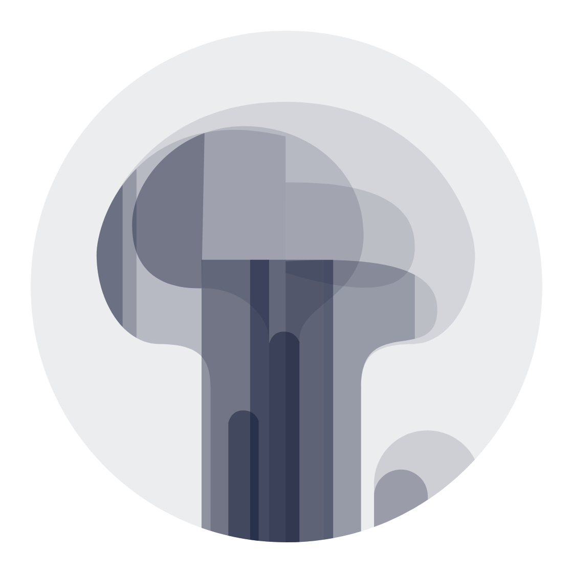 Logo 4 Massruumi märk ühes värvis, kihiliste läbipaistvustega